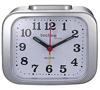 Technoline Réveil à Quartz modèle XL, réveil rétro, Alarme puissante, écran Clair, Argent, Genève XL Argent, XXL