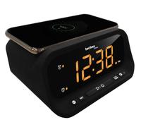 Technoline Réveil numérique avec Fonction de Charge sans Fil Noir 158 x 75 x 116 mm