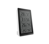 Thermo-hygromètre radiopiloté numérique Techno Line WS 7060 blanc, noir