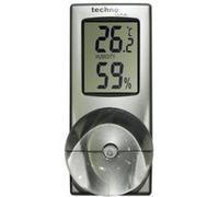 techno line WS 7025 Thermomètre pour la Fenêtre avec Ventouse Argent