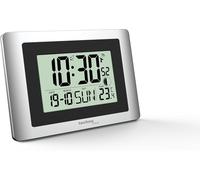 Technoline WS8028 Horloge Radio-pilotée numérique Horloge Murale Petite Taille 22 x 15 cm Affichage de la température Phase de la Lune