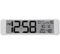 Technoline WS8120 Horloge Murale Radio-pilotée numérique XXL avec Affichage de la température et de l'humidité 44 cm