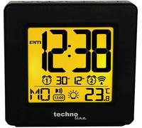 Technoline WT 330 Réveil Radio-piloté Parlant avec Indication de l'heure et de la température intérieure 10,2 x 3,2 x 9,8 cm