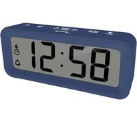 Technoline Wt175 Mini Réveil De Voyage Avec Température Et Humidité De L'Air, Date, Minuterie, Compte À Rebours, Alarme Hebdomadaire, Alarme De Week-End Ou Alarme 7 Jours, Boîtier Magnétique Bleu