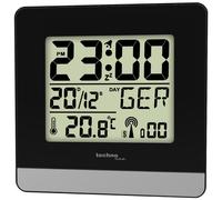 Technoline WT260 Réveil numérique Noir et Argent Noir