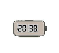 Technoline WT270 Réveil rétro - DCF77 Réveil Radio-piloté au Design Flip Clock avec 2 alarmes avec Snooze, Affichage de la température intérieure, Calendrier, rétroéclairage et veilleuse, Fonctionne