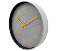 Technoline WT7525 Horloge Murale analogique à Quartz sans tic-tac Argenté/Gris 25 cm