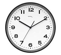 Technoline WT8500 Horloge Murale analogique en Plastique Ø 30 cm, Plastique, Schwarz/Weiß, 30 cm Ø