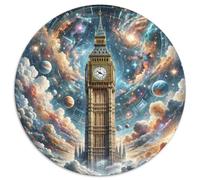 Technologie Big Ben Architecture Puzzles 1000 Pieces Cadeau Unique bâtiment Jeu Éduchatif Challenge Toy Qualité Supérieure Peinture Art pour Adultes Et Enfants À Partir De 14 Ans 1000pcs (67.5x67.5