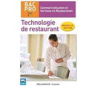 Technologie De Restaurant 2de Bac Pro Cuisine Élève