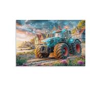 Technologie du tracteur intelligent Single Véhicule agricole futuriste Œuvre D'art Murale Toile De Murs À Suspendre Pour Nursery Art Mural D'économie D'espace Amovible Décoration 08x12inch(20x30cm)