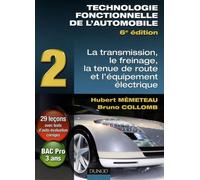 Technologie fonctionnelle de l'automobile: Tome 2, Transmission, freinage, tenue de route et équipement électrique