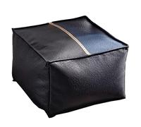 Technologie imperméable Pouf en tissu Patchwork Design Square Poufs Repose-pieds Pouf Coussin de sol Tatami Pouf Repose-pieds 50X50X36cm(C)
