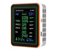 Technologie innovante à l'intérieur du moniteur AQI portable, restez informé de la santé de votre environnement (MT22 blanc)