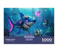 Technologie requin1000 Pieces Jigsaw Puzzle for Adults and Kids Educhational Games Challenging Home Decors Great Cadeau Idea70x50cm/1000pcs