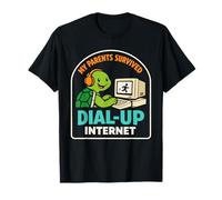 Technologie rétro pour la fête des pères Mes Parents Ont survécu à Internet à Distance T-Shirt