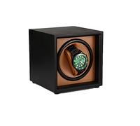 Technology Automatic Watch Winder Open Cap Design Easy Access With LED Lights Watch Winders Soft Flexible Watch Pillows And Anti-aging Pu Leather Luxury Watch Storage Case ( Color : B-Black , Size : 1