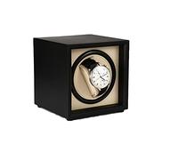 Technology Automatic Watch Winder Open Cap Design Easy Access With LED Lights Watch Winders Soft Flexible Watch Pillows And Anti-aging Pu Leather Luxury Watch Storage Case ( Color : B-Black , Size : 1