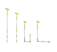 TECHNOSMART Essuie Vitre Télescopique, Nettoie Vitre Réglable, Nettoyeur Vitre Anti Rayure, Lave Vitre 2 en 1 Lavette Microfibre et Racloir