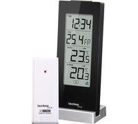 Technotrade Station de température Technoline WS 9767 | Température intérieure et extérieure | Horloge radio-pilotée DCF | Avec capteur extérieur | Valeurs MIN/MAX | Tendance de la