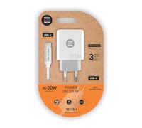 TechOneTech Chargeur Mural PD 20 W + Câble USB-C vers USB-C Marque