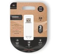 TechOneTech Clé USB Tech Basic Mémoire USB 2.0 32 Go - Blanche G