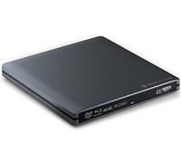 TechPulse120 Lecteur externe USB 3.1 Type-C UHD HDR 4K 3D MDisc BDXL graveur burner pour ordinateur de bureau PC Notebook Ultrabook Windows MacOS Apple iMac aluminium gris