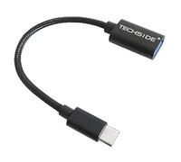 TechSide Câble Adaptateur USB Type C 3.1 OTG 10Gbps | Compatible Samsung S10 S9 S8 Note 10 9 8 Huawei Mate 20 Pro P30 Pro P20 Pro Honneur 10 Xiaomi Mi Note 3 Mi 6 MacBook Pro
