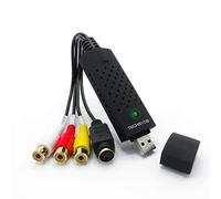 TechSide Convertisseur VHS Gold Contact | Analogique Numérique | Compatible avec Windows 11 + Nouveau Logiciel 2024 | Capture Audio/vidéo USB 2.0 | Convertir l'ancienne VHS au Format numérique