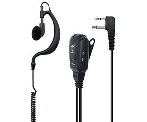 TECHSIDE TSAU-MV 2 broches Midland Wrap-Around Earphone Microphone avec VOX | Radios bidirectionnelles | Compatible avec G7 pro M24 M24 plus M48 M99 G6 XT G7 XTR ICOM | Montre de sécurité SoftAir