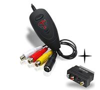 TechSide Video Grabber 2026 : Convertisseur VHS Numérique et Analogique USB 2.0 avec SCART | Carte d Acquisition & Capture Vidéo VHS/Hi8 pour magnétoscope VHS Neuf - Windows 11/10