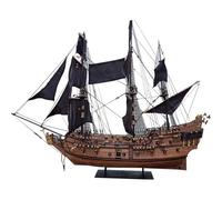 TechSpieler Kit de construction en bois médiéval échelle 1/50e - Black Pearl - Série bateau pirate (version en kit)