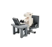 TechSpieler Kit de construction pour présentoir de bureau « Office | Mini modèle d'employé de bureau avec ordinateur et accessoires de bureau, kit de décoration de bureau créatif pour adultes