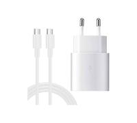 TECHTA 25W Chargeur USB C pour Samsung + Câble USB C - USB C 1m, Compatible avec Samsung Galaxy A55,A35,A25,A16,A06,A05S,A23,A13