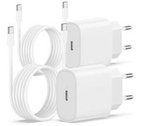 TECHTA 2Pack Chargeur iPhone 15 16 17 20W USB C Chargeur Rapide 1M Cable C to C pour iPhone 17/17 Pro/16 Pro Max/15 Pro Max