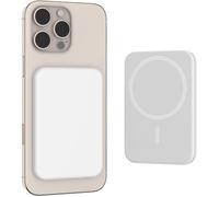 TECHTA Batterie Externe Magnétique 5000 mAh - Charge Sans Fil 15 W Port USB-C - Compatible iPhone 17/16/15/14/13/12