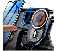 TECHTA Chargeur de voiture sans fil magnétique support de téléphone pour grille d'aération pour iPhone 15/14/13/12 series
