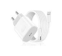 TECHTA Chargeur iPhone, Chargeur Rapide iPhone 20W avec Câble iPhone 2M, Chargeur USB C pour iPhone 14/13/ 12/11/ X/ 8/7