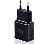 TECHTA Chargeur Mural USB Adaptatif à Charge Rapide Compatible avec Samsung Galaxy S25 S24 S23 S22 S21 S20 S10 S9 / Edge/Plus/Active