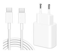 TECHTA Chargeur Rapide 20W Compatible avec Google Pixel 9 9Pro XL/ 8 8a Aptateur Secteur Type C Bloc Charger USB C avec Câble 1M
