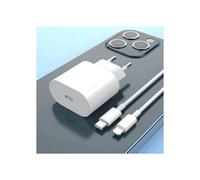 TECHTA Chargeur Rapide iPhone USB C 20W avec Cable 1M pour iPhone 14-14Pro-14 Pro Max-13 12 11, Adaptateur Type C Prise Secteur