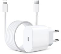 TECHTA Chargeur Rapide pour i Phone,20W USB C Chargeur avec 2M câble Compatible pour i Phone 14/Plus/Pro/Pro Max/13/12/11/XS/X