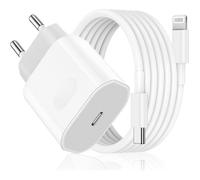 TECHTA Chargeur Rapide pour iPhone 14/14 Pro/14 Pro Max/14 Plus/13 12, Prise Adaptateur Secteur Embout USB C 25W et 2M Cable