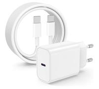TECHTA Chargeur Rapide USB C pour iPhone 17 16 15, 2M Long Cable de Type C vers C et 20W USBC pour Apple iPhone 17/17 Pro Max/17