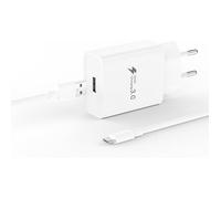 TECHTA Chargeur Rapide Xiaomi avec 1M Câble pour Xiaomi Redmi Note14/14C/15C, pour Samsung Galaxy 18W USB Prise Charge Rapide USB