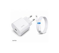 TECHTA Chargeur USB C 25W Cable Lightning 1M Charge Rapide iPhone 7 8 SE X XR XS 11 12 13 14 Secteur Prise Type C