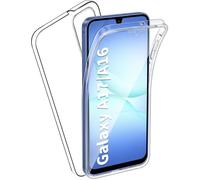 TECHTA Coque 360° pour Samsung Galaxy A16 / A17 / A26 Transparent TPU Souple et PC Rigide Antichoc
