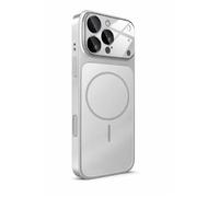 TECHTA Coque de protection pour iPhone 17 Pro avec protection intégrée pour l’appareil photo, compatible charge magnétique-Argent