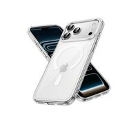 TECHTA Coque Magnétique pour iPhone 17 Pro Compatible avec MagSafe, Étui Housse Antichoc Bumper, Arrière Transparent Anti-Rayures