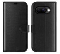 TECHTA Coque pour Google Pixel 9a, Portefeuille [Fentes pour Cartes] [Fermoir Magnétique] Etui Protection pour Pixel 9a - Noir